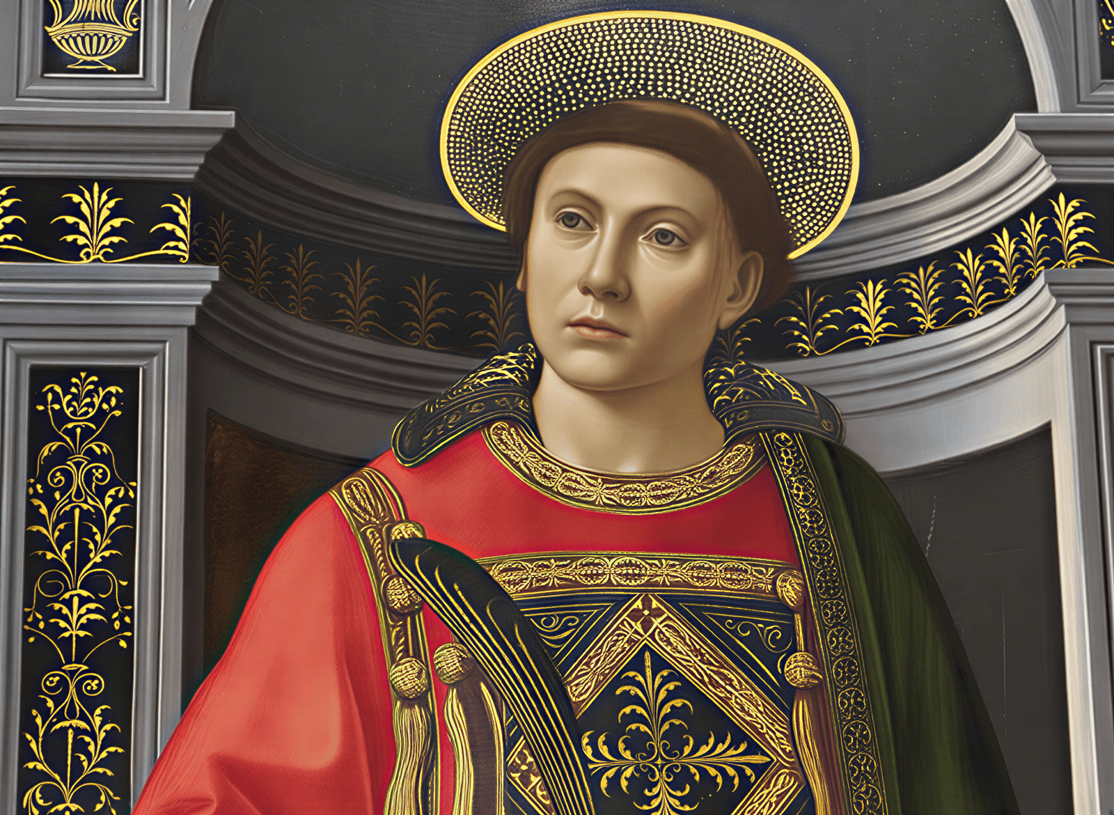 Saint dans l'Éclat Doré