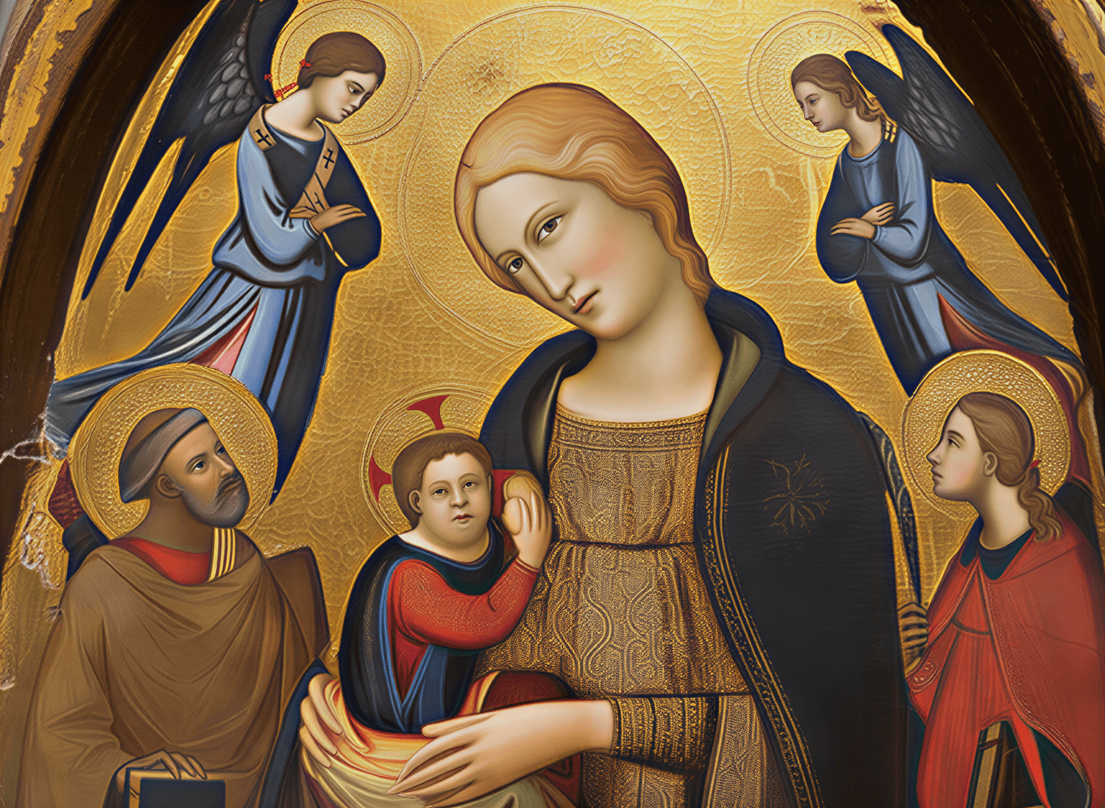 Vierge à l'Enfant et Anges